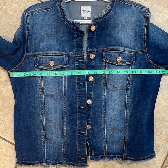 Kensie Jean Jacket Size Medium - Picture 3 of 4
